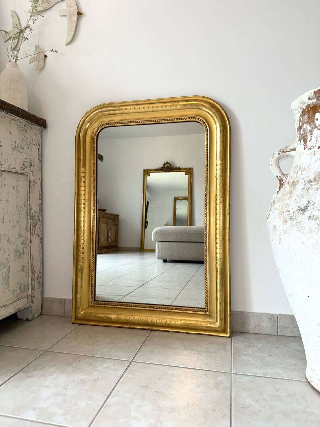 Miroir ancien Louis-Philippe XIXème