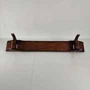 Banc de chemin de fer victorien en pin pitchpin – Halstead’s Makers, Todmorden