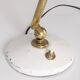 Vintage 60's table lamp in brass and white metal italian design