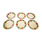 Lot de 6 assiettes creuses anciennes de Nidervillé