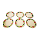 Lot of 6 old soup plates from Nidervillé