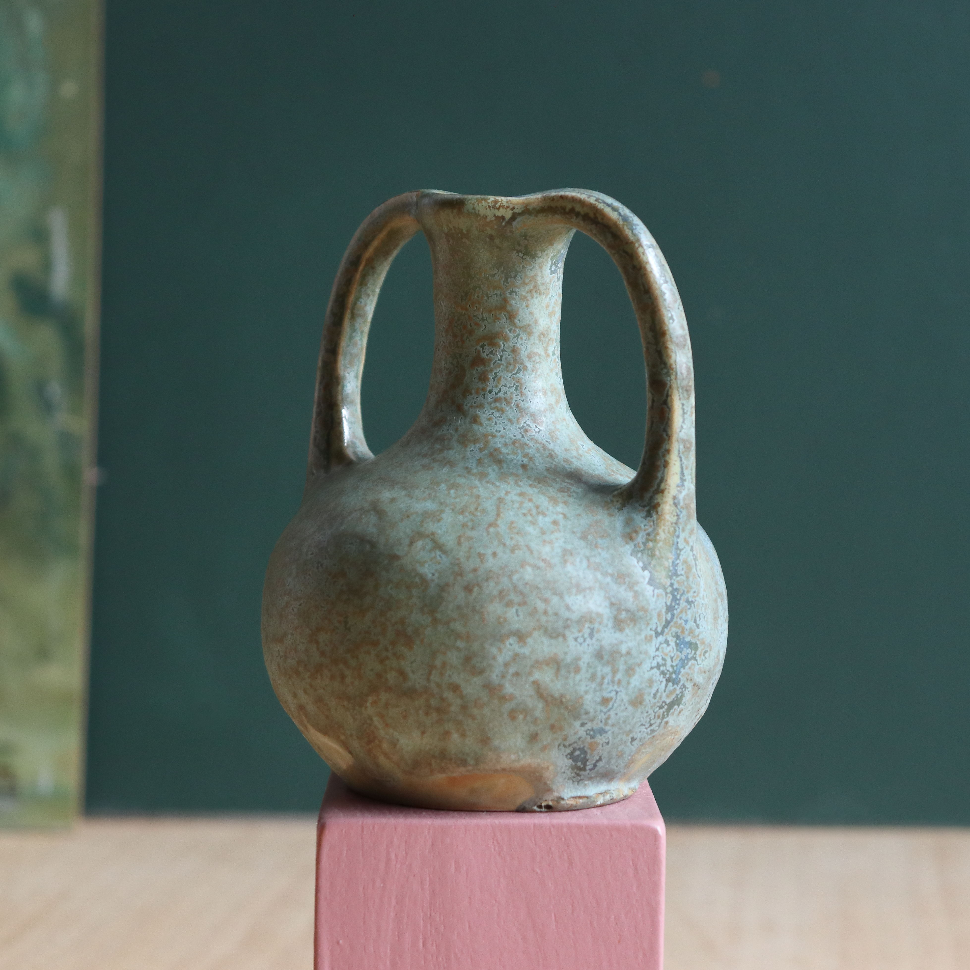 Two-handled stoneware vase from Marlotte