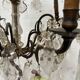 Louis XV style chandelier with pendants and colored glass fruits, 20th century