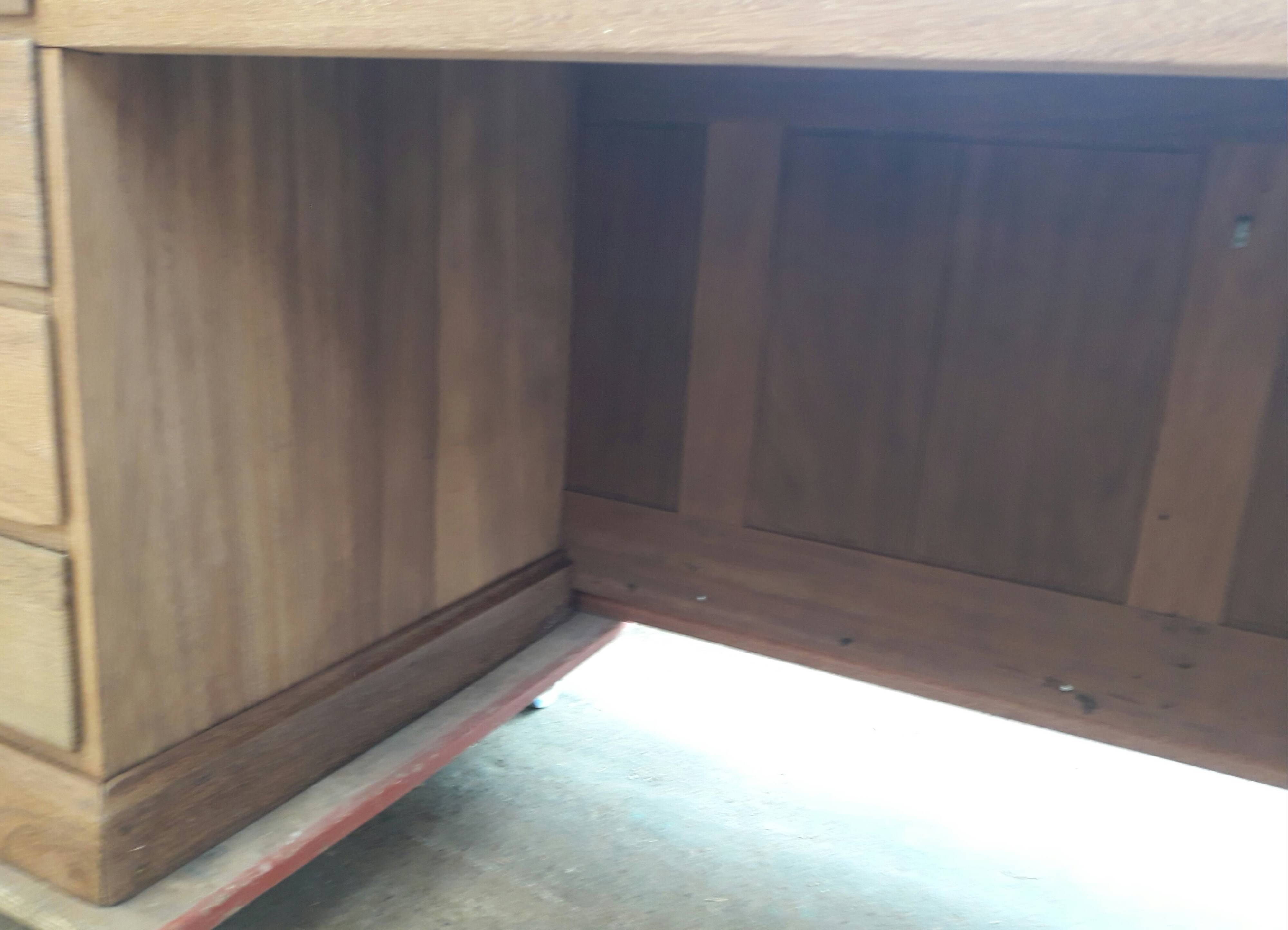 Exotic wood counter desk