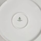 Round antique plate in gilded porcelain, Tirschenreuth, Bavaria