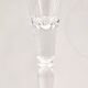 Pair of Vintage Transparent Crystal Flutes attributed to Baccarat