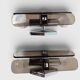 Pair of smoked glass and chrome wall lights attributed to Fontana Arte – Years