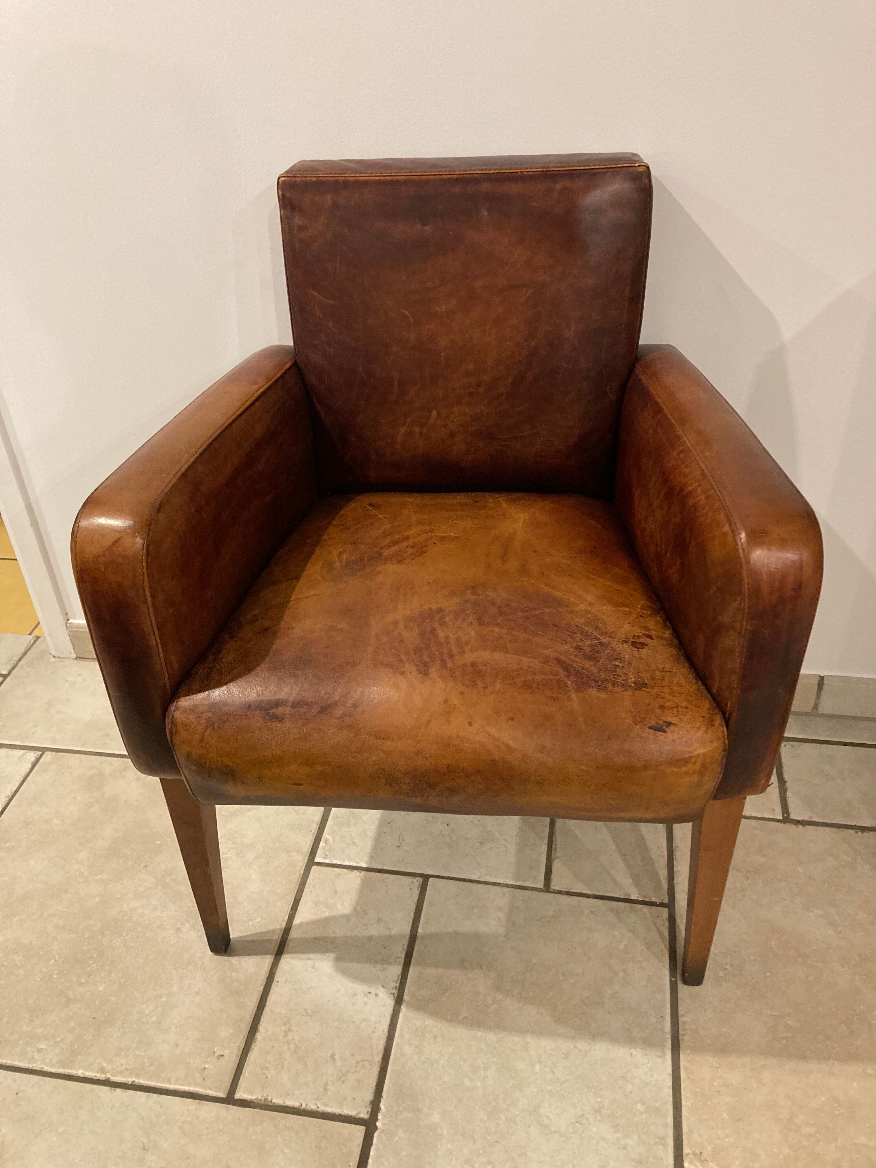 Leather armchair