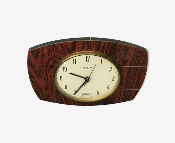 Pendule horloge ancienne Vedette formica années 70 vintage | Selency