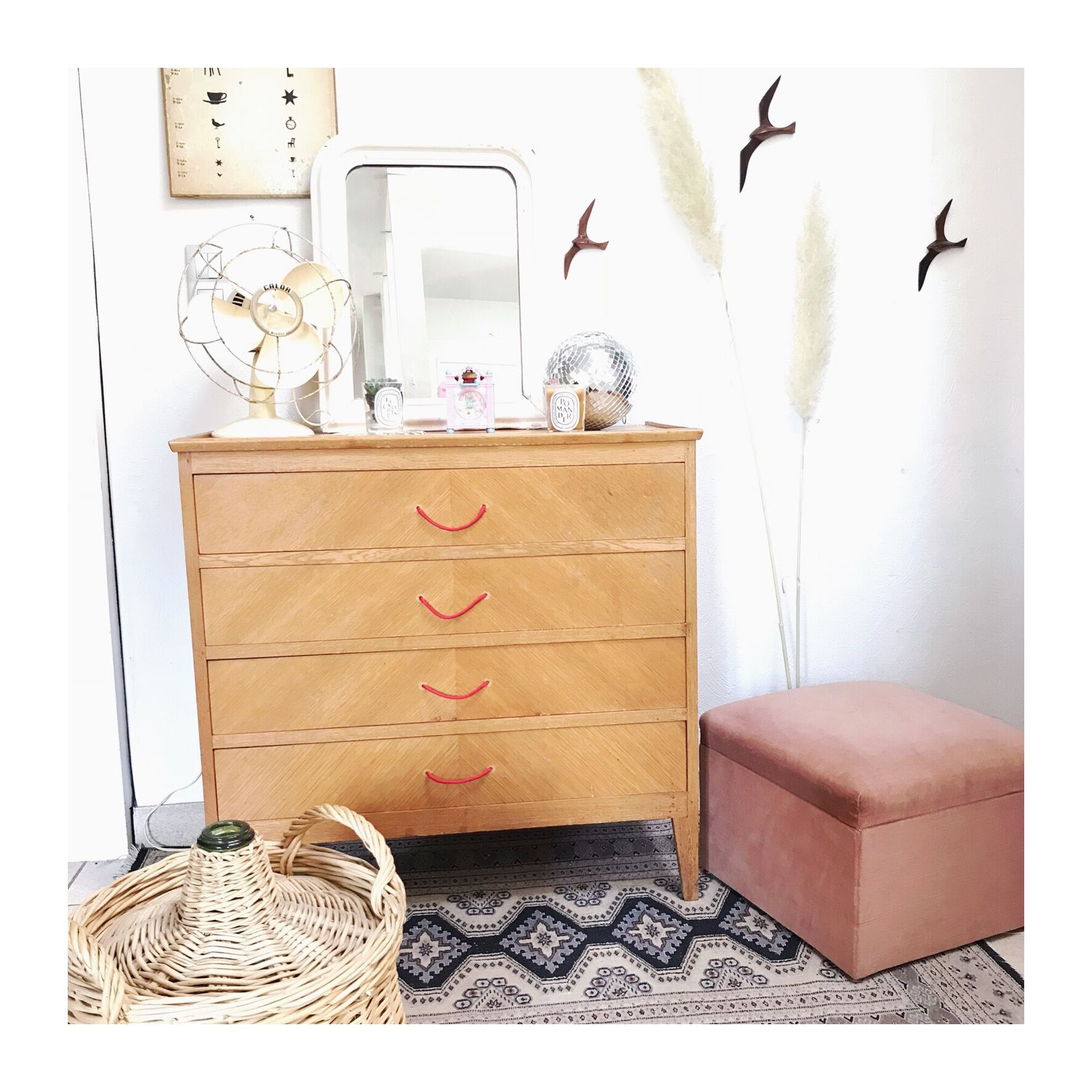 Scandinavian vintage chest of drawers