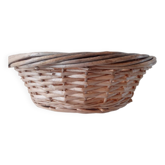 Round woven wicker basket 39 cm