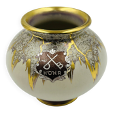 Miniature vase Dümler Breiden Höhr gold model representing vintage