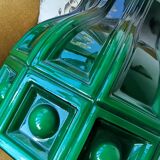 Scandinavian Modern green glass hanging lamp Helena Tynell
