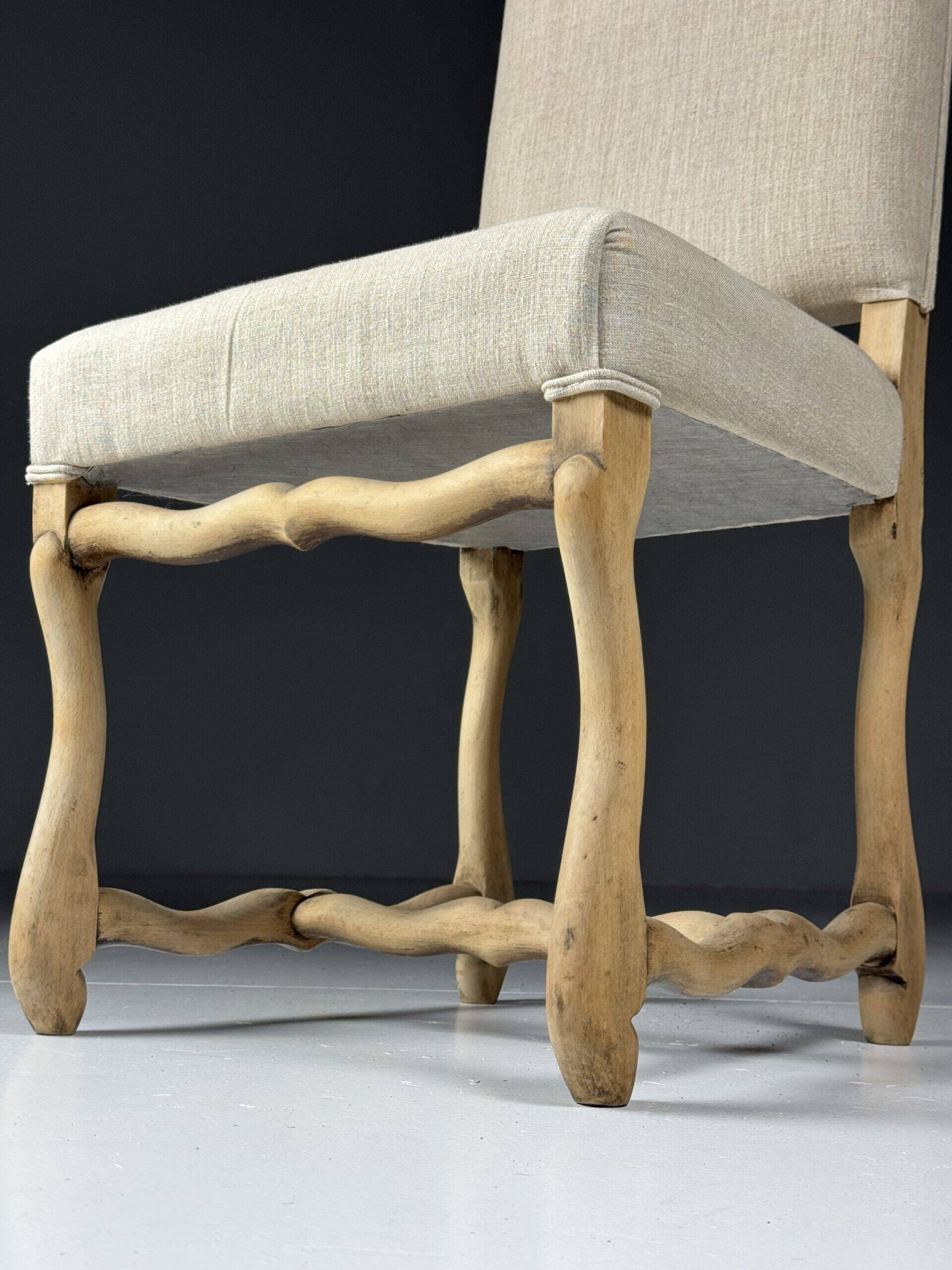 Set of 4 Os de Mouton dining chairs
