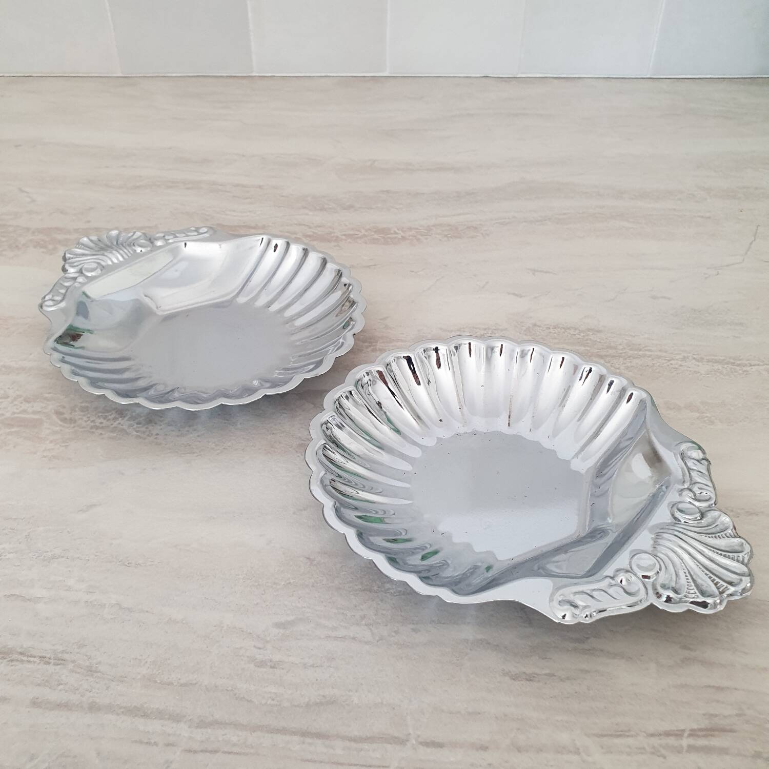 Coupelles / Vide poche Coquille Saint Jacques en inox