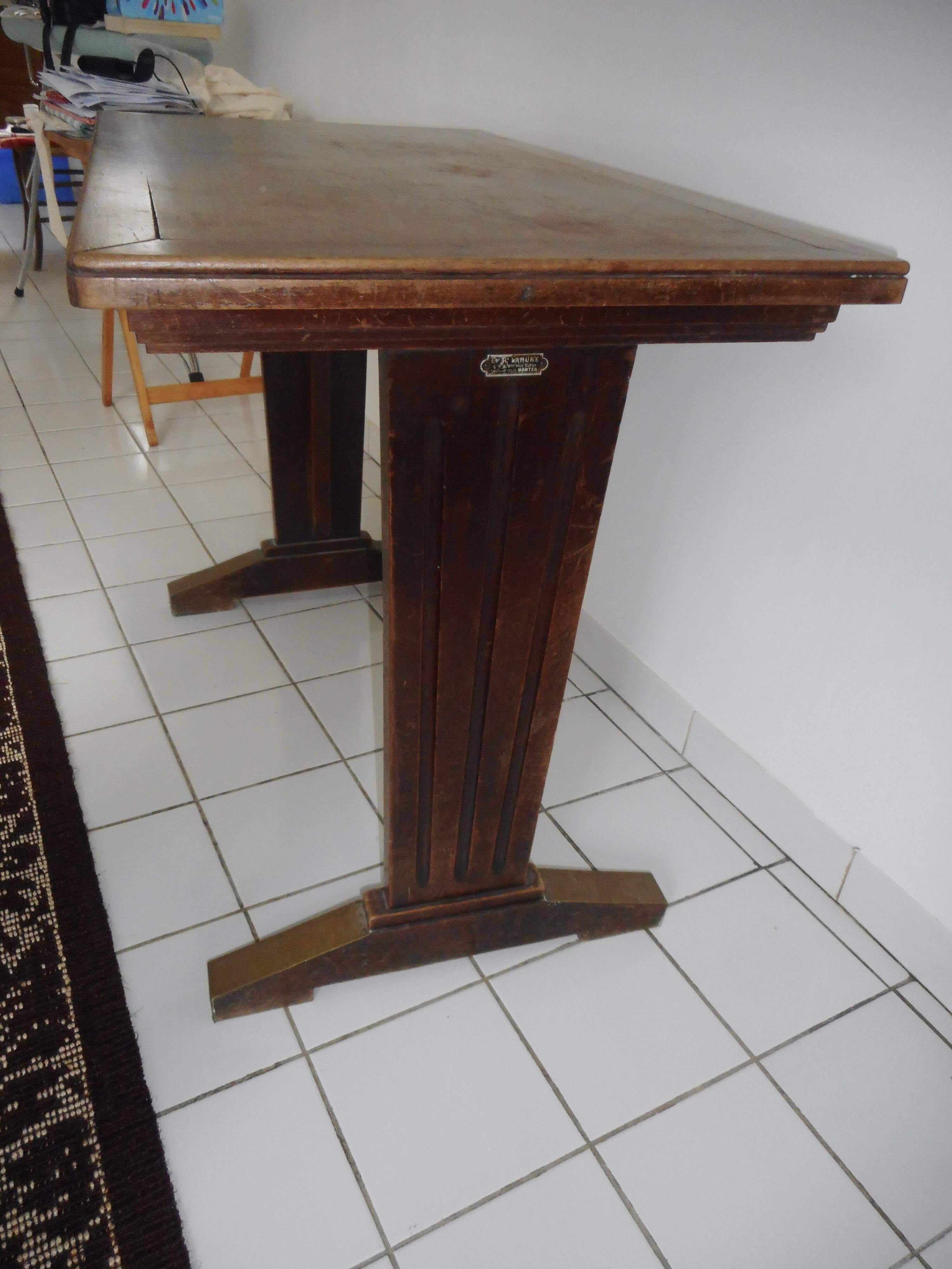 Wooden bistro table