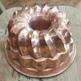Ancien moule à gâteau en cuivre