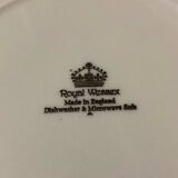Assiettes plates anglaises Royal Wessex bleu malle-poste