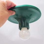 Green metal Teti wall light, 1970s