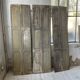 Trio of shutters louvers patina blue gray