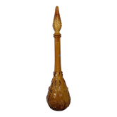 Bouteille verre jaune empoli Italie motif fruits