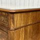 Napoleon III commode in mahogany, oak and with a fine white marble top, late 19th century.
