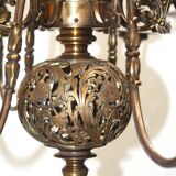 Henri VIAN (1860-1905) Dutch chandelier (available as a pair)