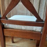 Paire de chaiss Restauration en acajou