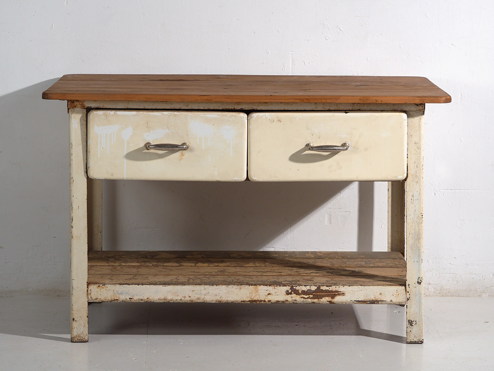 Industrial work table with drawers (c.1940) #75