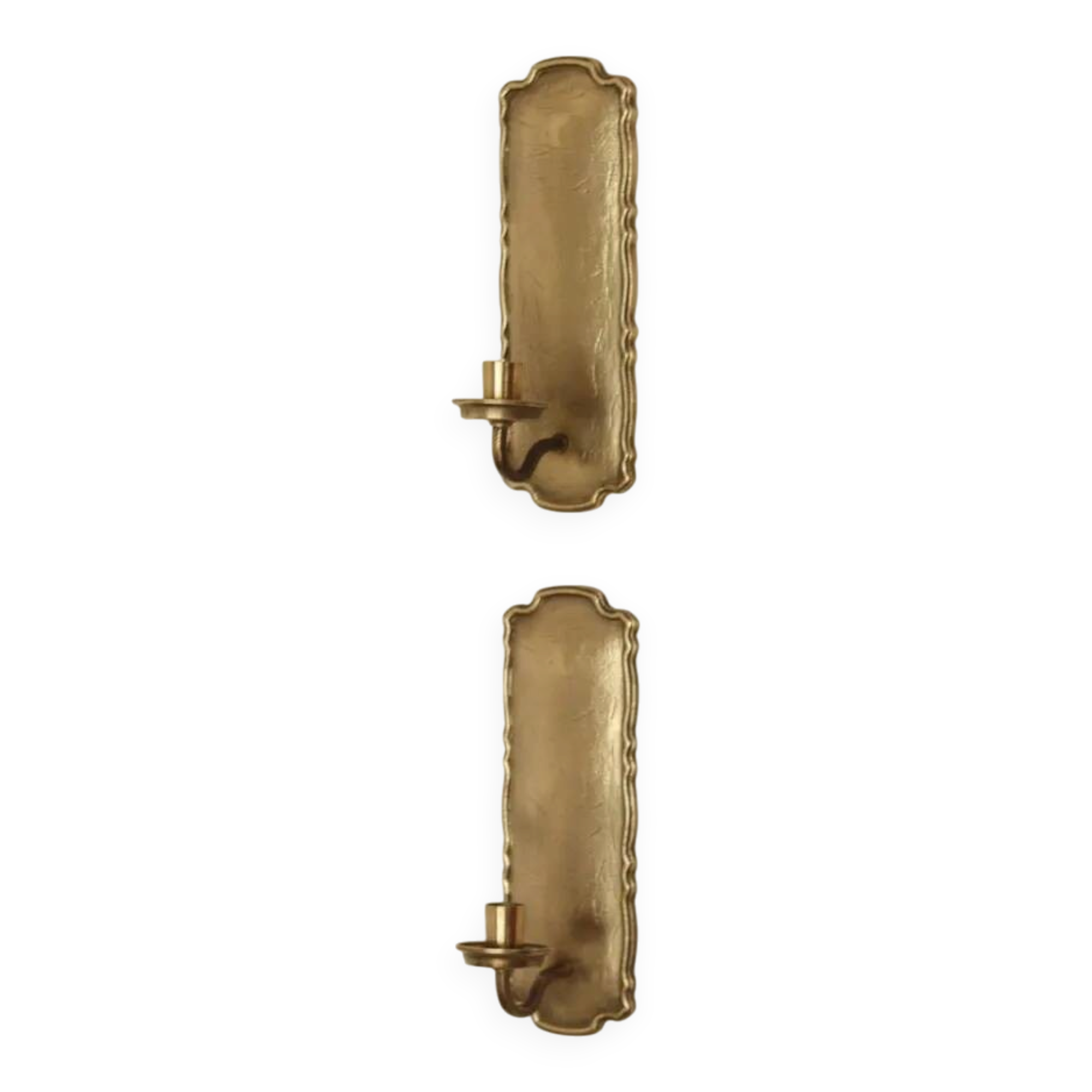 Pair of Swedish Mid-Century Brass Wall Sconces by Scandia