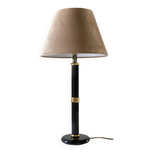 Lampe Le dauphin laiton - velours