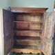 18th century fruitwood cabinet with original inscription