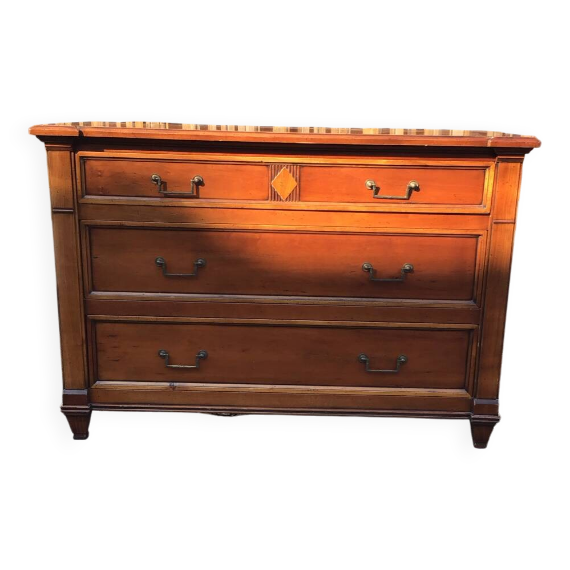 Commode roche bobois en bois massif patine