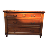Roche Bobois chest of drawers in solid patinated wood