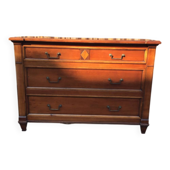 Commode roche bobois en bois massif patine