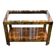Bar cart desserte goat skin vellum
