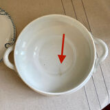 Tureen stamped new ceramic factories of North Saint Amand