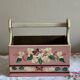 Hand-painted wooden basket – vintage charm and folk authenticity