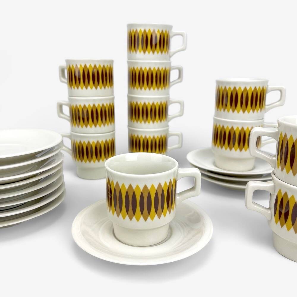 Sebring coffee cups and saucers 70s