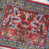 Tapis vintage fait main Tabriz persan 46cm x 54cm (1950s)