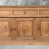 Counter or low sideboard in solid wood - craft furniture