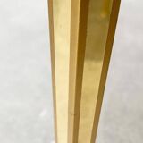 Mid-century Hollywood Regency style coffee table in brass and glass, made in Germany by Vereinigte Werkstätten, 1960s.