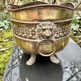Large brass lion planter from the Napoleonic III era.