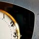 Vintage formica clock silent trapezoid wall clock "Romatic black"