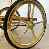 Golden dessert on wheels