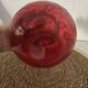 Antique ruby red glass sweet jar with floral gilding – Decorat