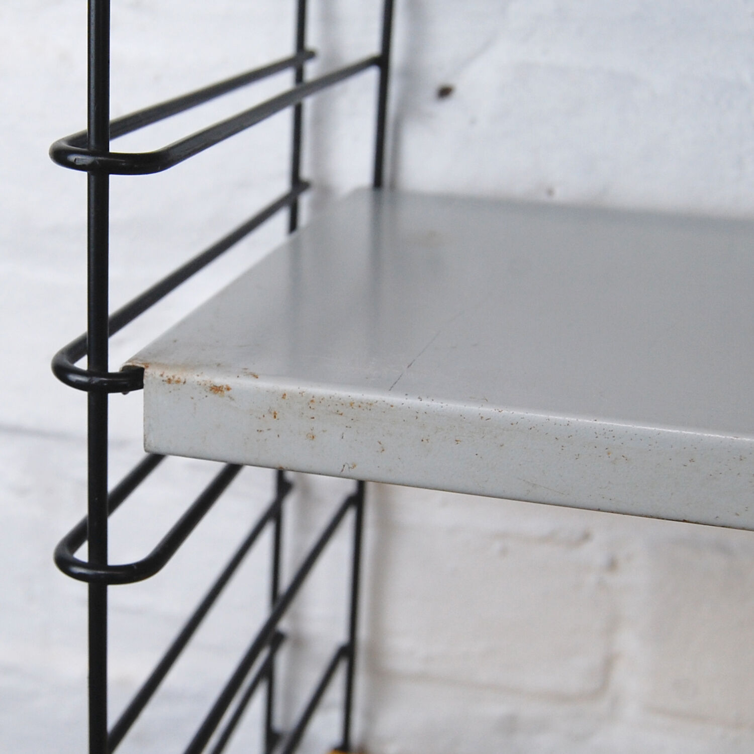 Vintage Tomado wall shelf by A. Dekker 1960s