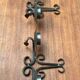 Vintage Swedish Wrought Iron Wall Candleholders from Ahrnebergs, Set of 2