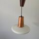 Pyramidal glass ceiling light, 1960s, Germany