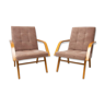 Pair of mid century modern armchairs Czechoslovakia 1970´s